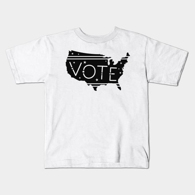 VOTE Kids T-Shirt by Ombre Dreams